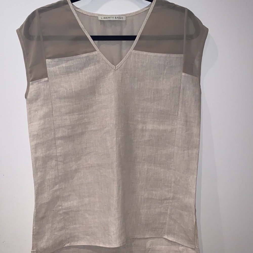 Liberty Sage V-Neck Blouse
